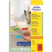 Avery afneembare gekleurde etiketten ft 63,5 x 33,9 mm (b x h), 480 stuks, 24 per blad, rood
