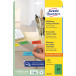 Avery étiquettes mini repositionnables ft 63,5 x 33,9 mm (l x h), 480 pièces, 24 par feuille, vert