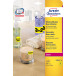 Avery Dennison Neon Removable Labels 63.5 x 29.6 mm box of 675 yellow neon sheets