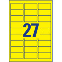 Avery Dennison Neon Removable Labels 63.5 x 29.6 mm box of 675 yellow neon sheets