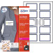 Avery L4787-20 Self-Adhesive Name Badge 80x50mm, Pack of 200, White-Blue