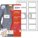 Avery L4785-20 zelfklevende badge ft 80 x 50 mm, doos van 200 stuks, wit