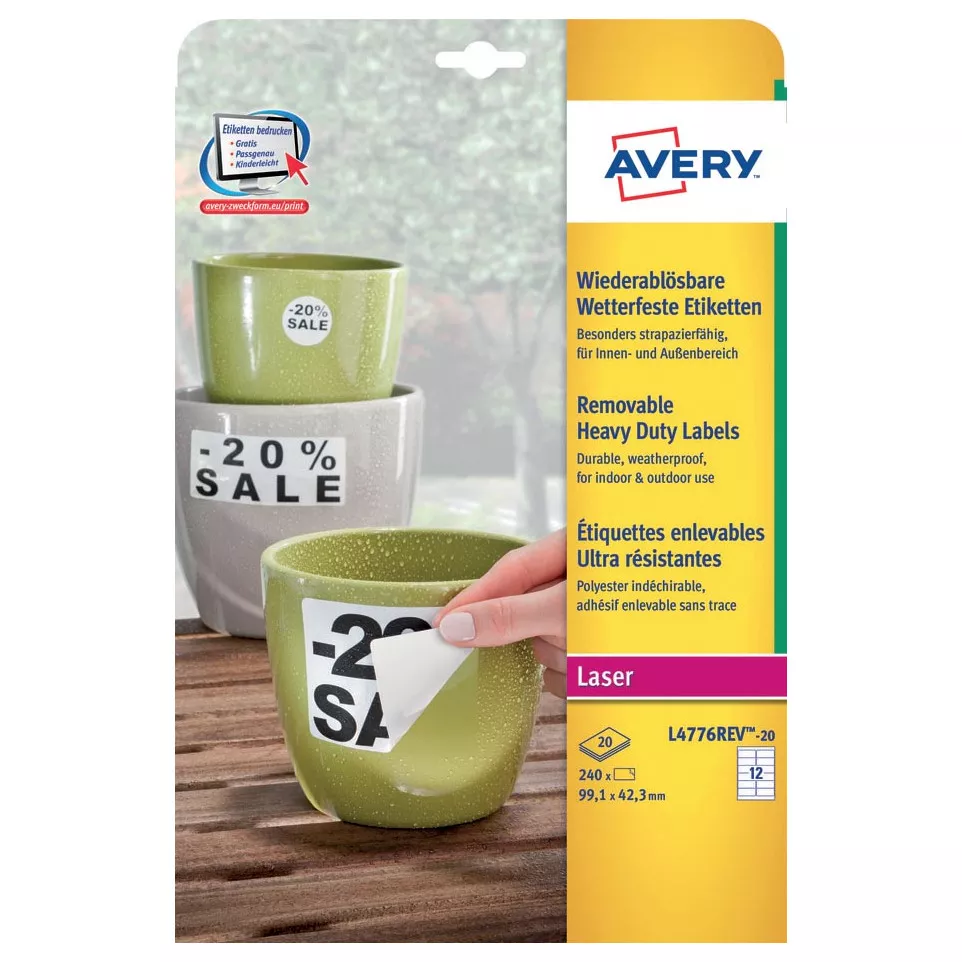 Avery Removable Water Resistant...