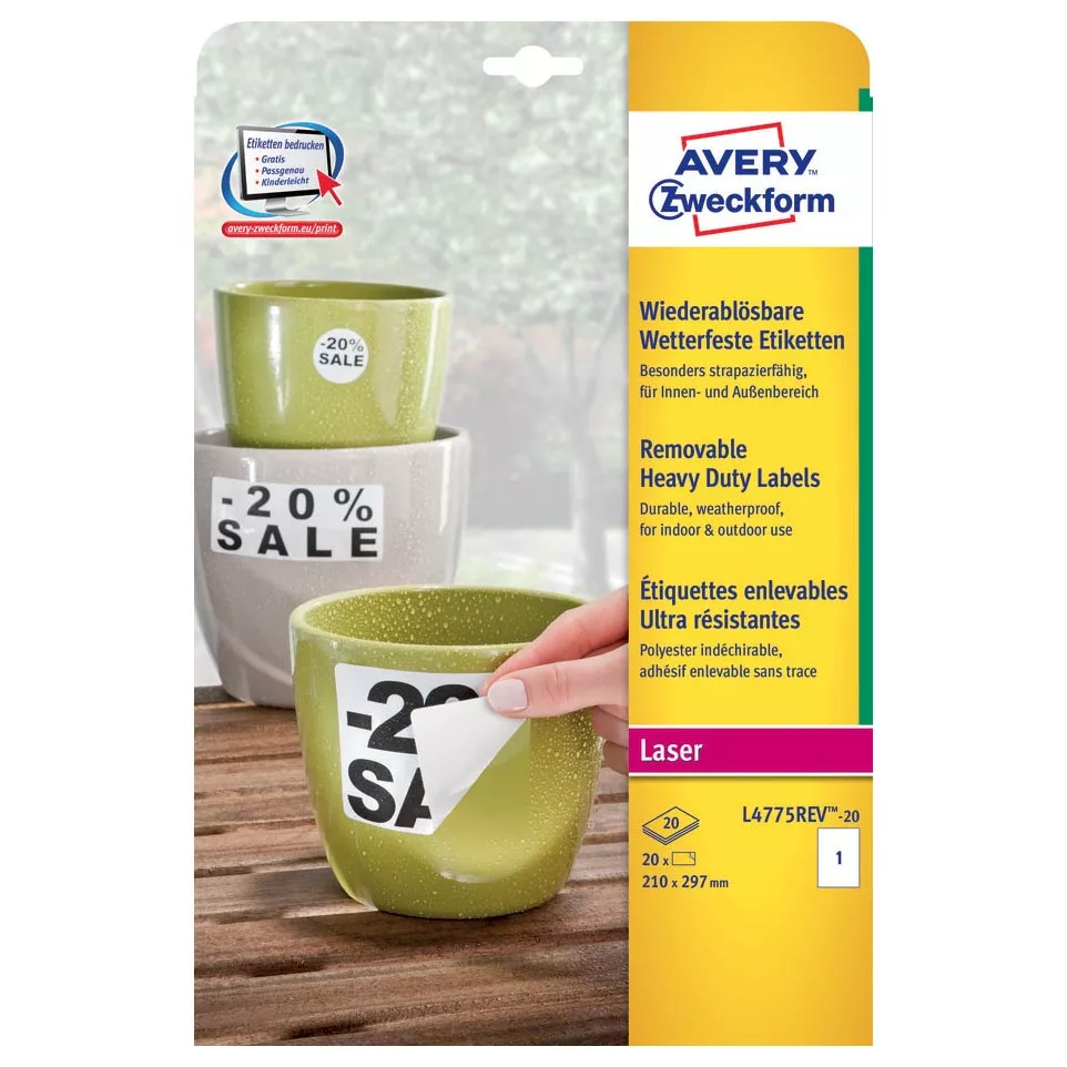 Avery afneembare weerbestendige...