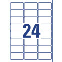 Avery afneembare weerbestendige etiketten Ft 63,5 x 33,9 mm (b x h), wit, doos van 480 etiketten