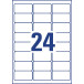 Avery Removable Water-Resistant Labels 63.5 x 33.9 mm White Box of 480