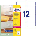 Avery Transparent QuickPEEL Labels 99.1 x 42.3 mm, 300 Labels, 12 per Sheet