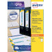 Avery Zweckform L4761-25 Lever Arch File Spine Labels 19.2 x 6.1 cm 100 Labels White