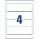 Avery Zweckform L4761-25 Lever Arch File Spine Labels 19.2 x 6.1 cm 100 Labels White
