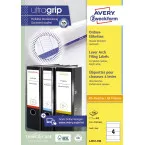 Avery Zweckform L4761-100 Lever Arch File Spine Labels 19.2 x 6.1 cm pack of 400 white