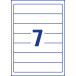 Avery Lever Arch File Spine Labels L4760-25, 19.2 x 3.8 cm, 175 Labels, White