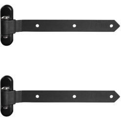 Locinox Hot Dip Galvanized RAL 9005 3D Wood Gate Hinge 350mm / pce