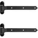 Locinox Hot Dip Galvanized RAL 9005 3D Wood Gate Hinge 350mm / pce