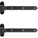 Locinox Hot Dip Galvanized RAL 9005 3D Wood Gate Hinge 350mm / pce