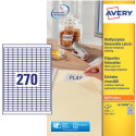 Avery Removable Mini Labels 17.8 x 10 mm White Pack of 6,750 Labels