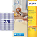 Avery Removable Mini Labels 17.8 x 10 mm White Pack of 6,750 Labels