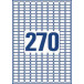 Avery Removable Mini Labels 17.8 x 10 mm White Pack of 6,750 Labels