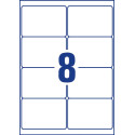 Avery afneembare weerbestendige etiketten Ft 99,1 x 67,7 mm (b x h), wit, doos van 160 etiketten