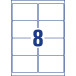 Avery afneembare weerbestendige etiketten Ft 99,1 x 67,7 mm (b x h), wit, doos van 160 etiketten