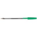 Q-CONNECT stylo bille, avec capuchon, 0,7 mm, pointe moyenne, vert