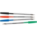 Q-CONNECT stylo bille, avec capuchon, 0,7 mm, pointe moyenne, vert