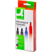 Q-Connect Permanent Marker Bullet Tip 2-3mm Assorted Colours Pack of 4