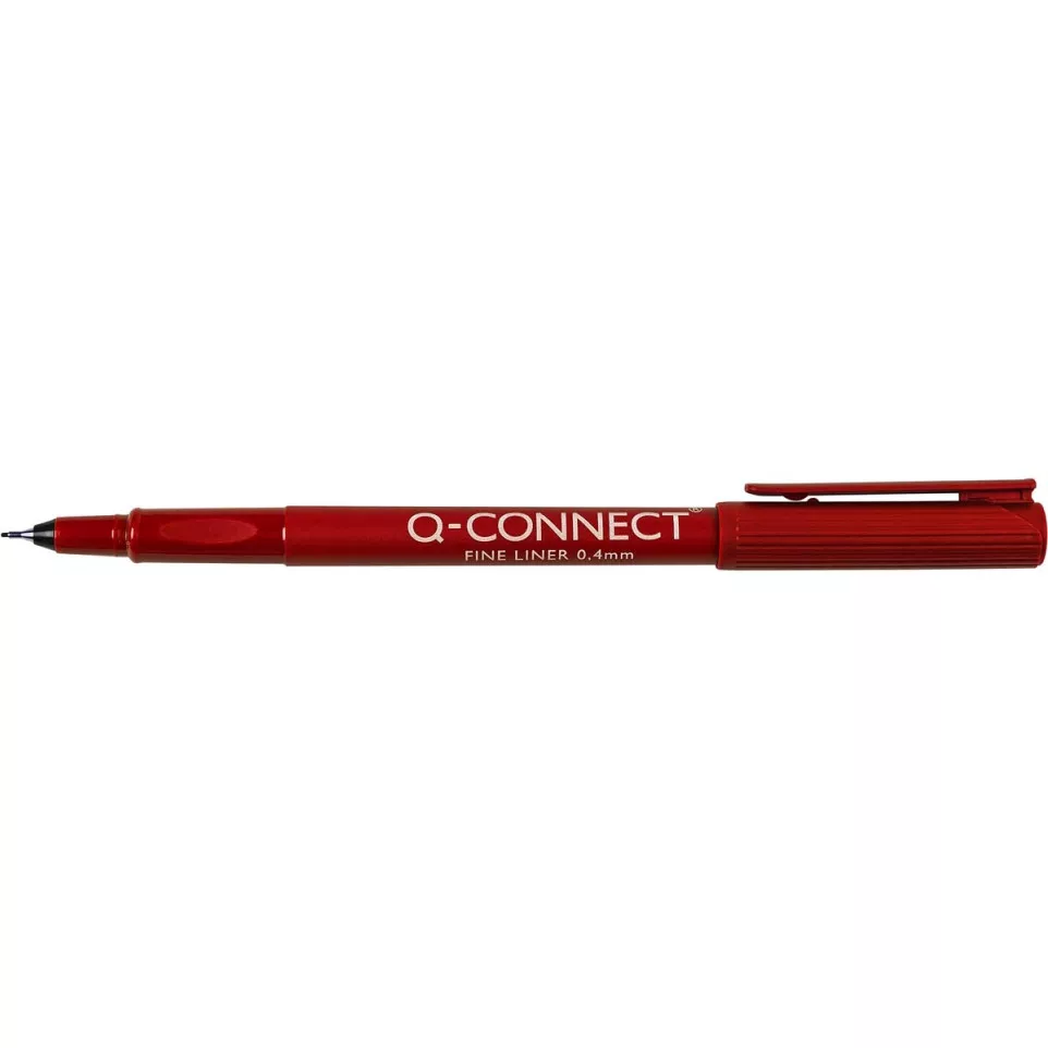 Q-Connect Fineliner 0.4 mm Red KF25009
