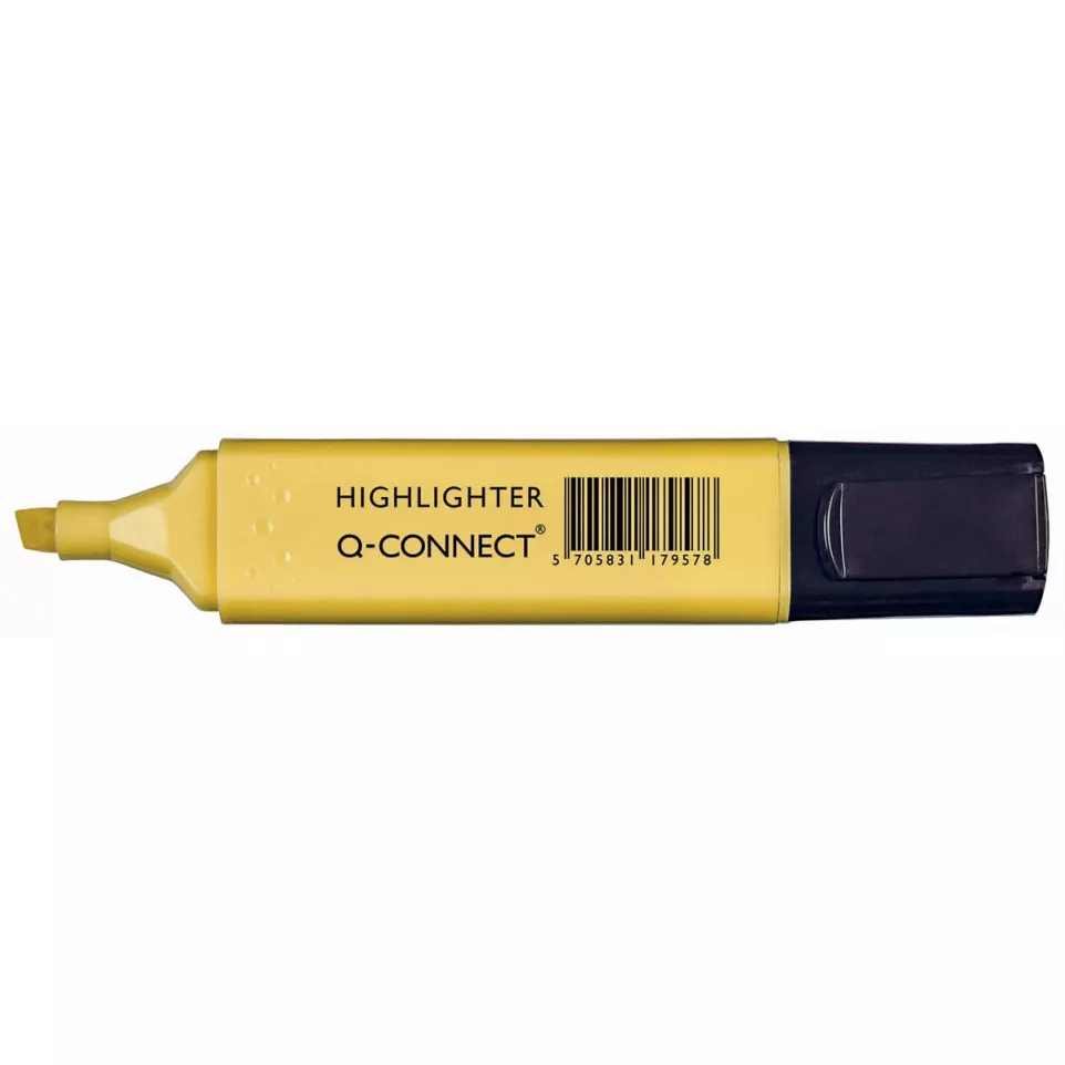 Q-CONNECT markeerstift pastel, geel