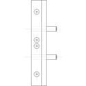 Gabarit en bois pour fiche sur platine P50 Ø15mm partie mâle et femelle sans mêche / pce