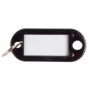Q-CONNECT keyrings, pack of 10, black
