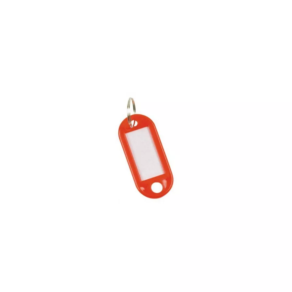 Q-CONNECT keyring, pack of 10, red