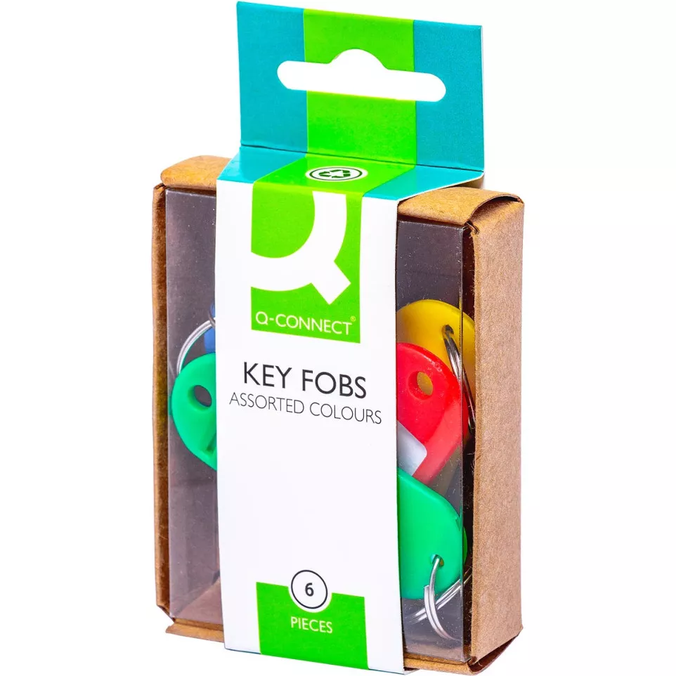 Q-CONNECT porte-clés, paquet de 6...