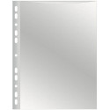 Q-CONNECT Punched Pockets, Embossed, 50 Micron, Pack of 100