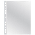 Q-CONNECT Punched Pockets, Embossed, 50 Micron, Pack of 100