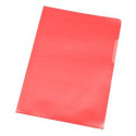 Q-Connect Red Corner Plastic Wallet 120 Microns Pack of 10
