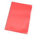 Q-Connect Red Corner Plastic Wallet 120 Microns Pack of 10