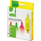 Q-Connect Highlighter Pens Assorted Colors Pack of 4