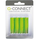 Q-CONNECT batterij, alkaline, AA, blister van 4 stuks