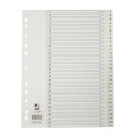 Q-CONNECT tabbladen, A4, PP, 11-gaatsperforatie, met indexblad, set van 1-31, wit