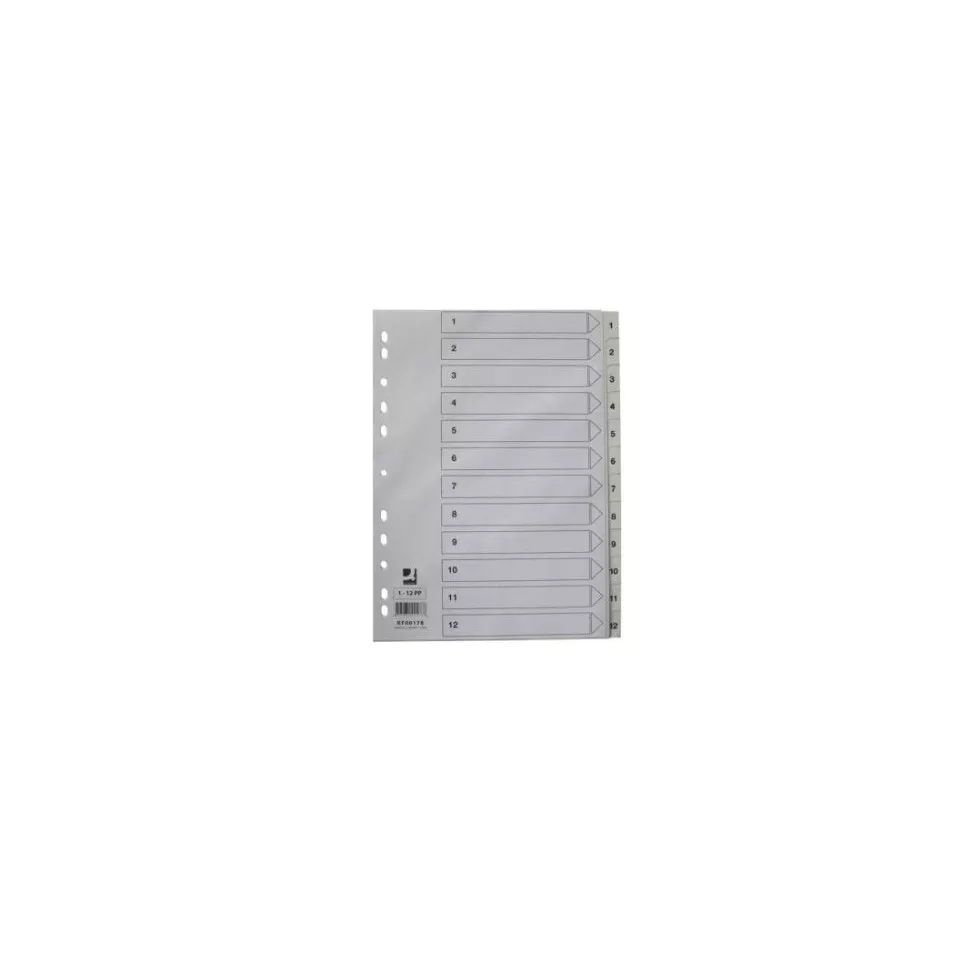 Q-CONNECT intercalaires, A4, PP, 11...