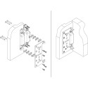 Plaque de montage K800 STAFFA pour ATOMIKA K8000 / 2pce