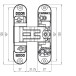Kubica K2700 Concealed Hinge 60kg/3 Chrome Satin Finish / pc