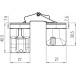 Kubica K2700 Concealed Hinge 60kg/3 Chrome Satin Finish / pc