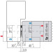 Kubica K2700 Concealed Hinge 60kg/3 Chrome Satin Finish / pc