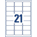 Avery Inkjet Address Labels Clear 63.5 x 38.1 mm Pack of 525 J8560-25