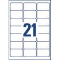 Avery J8160-40 adresetiketten ft 63,5 x 38,1 mm (b x h), 840 etiketten, wit