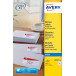 Avery White Inkjet Labels QuickDry Box of 40 Sheets 63.5 x 33.9 mm 960 Labels