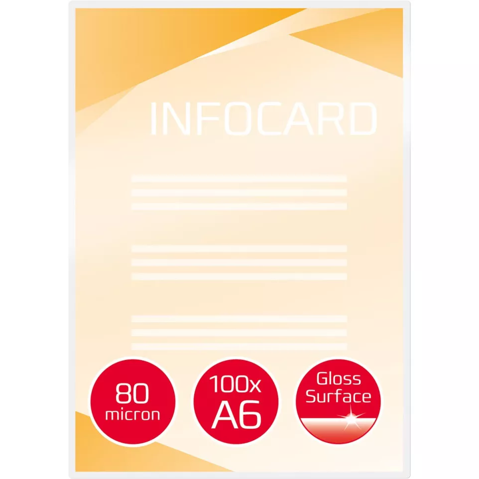 GBC Laminating Pouches A6 160 Micron...