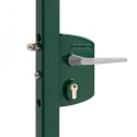 LOCINOX Gate Lock for 40mm Square Tube RAL 6005 / pce