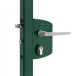 LOCINOX Gate Lock for 40mm Square Tube RAL 6005 / pce